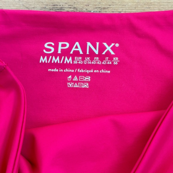 Spanx 50126R Women's Sz M Hibiscus Pink Adjustable High-Rise Swim Brief Bottoms - Picture 4 of 8
